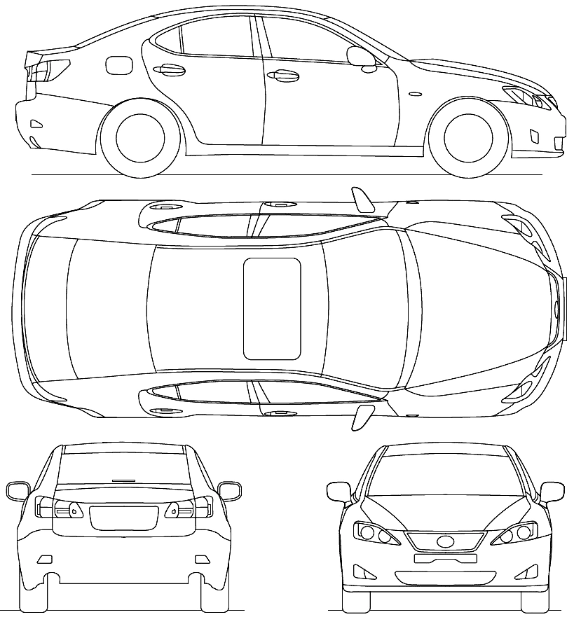 Схема автомомобиля